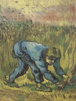 Vincent Van Gogh Reaper with Sickle (nn04) oil painting picture